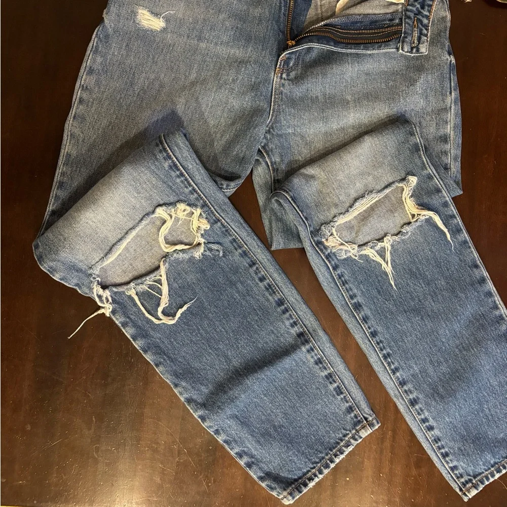 ROLLA'S Ripped Blue Duster’s denim. - Picture 1 of 4
